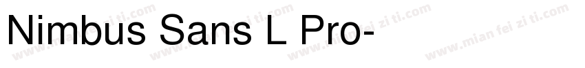 Nimbus Sans L Pro字体转换